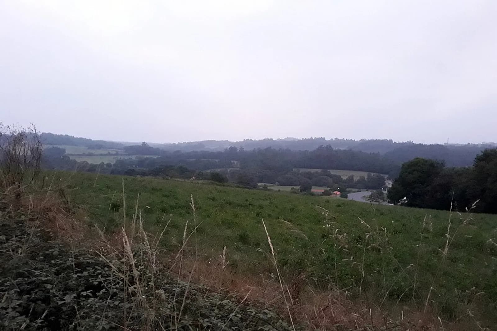 View from the French Way of Saint James just after leaving Arzúa, A Coruña province, Galicia, Spain.