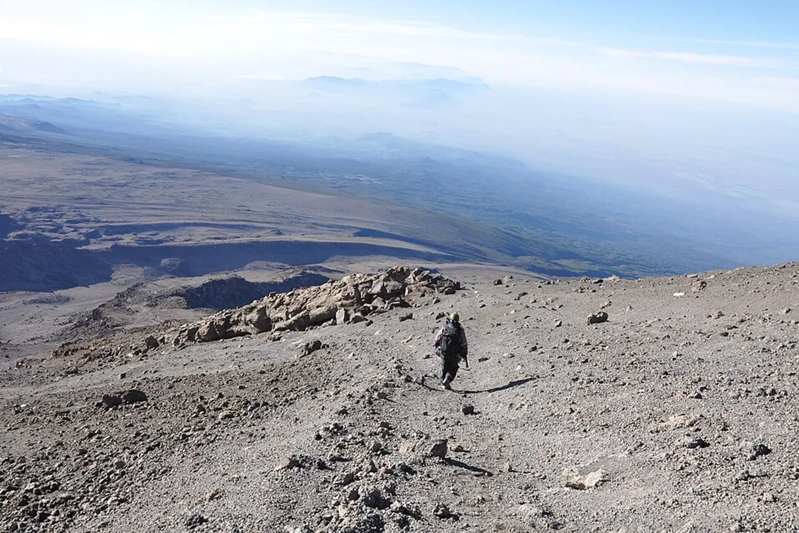 Amazing landscape - Descending from the summit