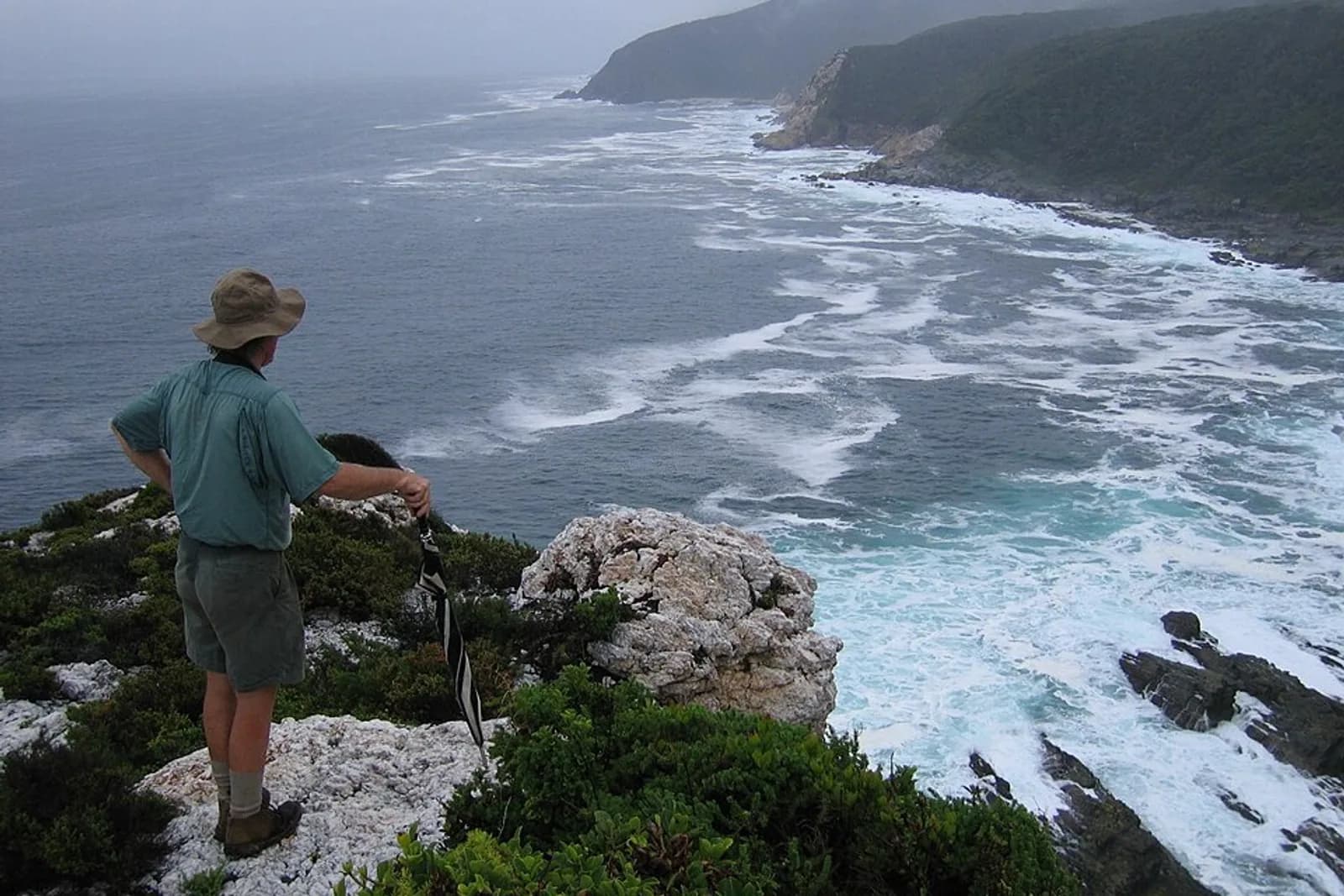 Scene on Otter Trail, South Africa, View from Skilderkrans across Bloubaai-Wes, Paul Fatti
