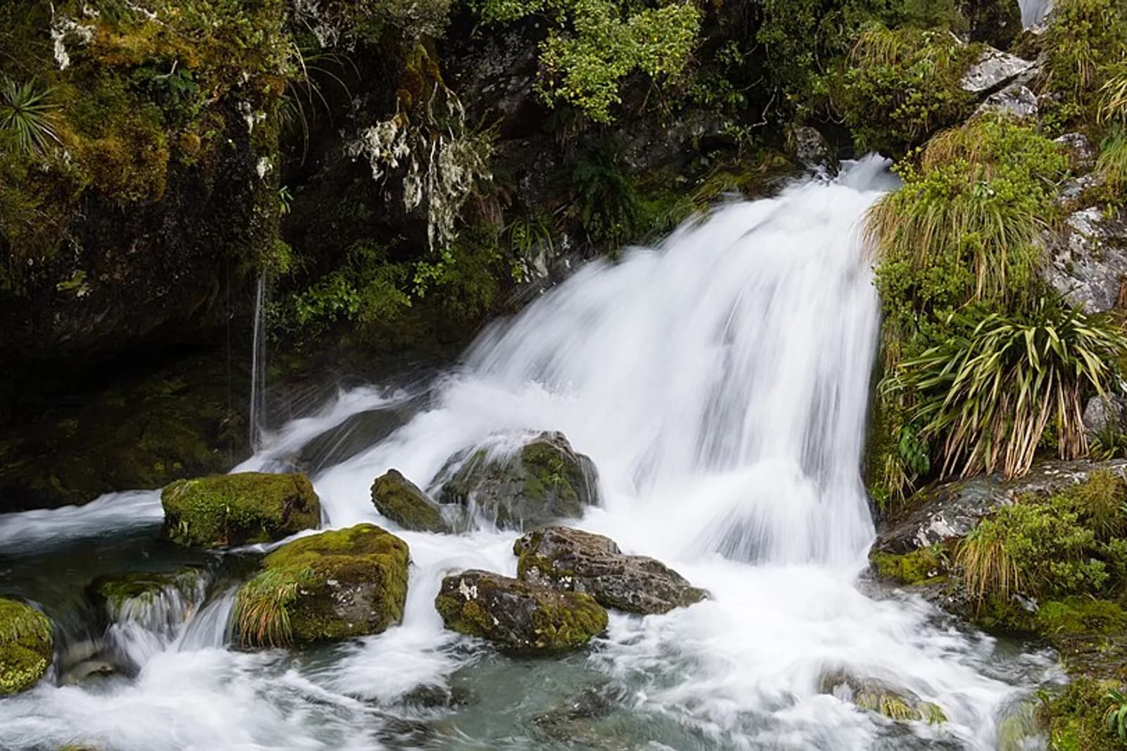Waterfall at Routeburn Track